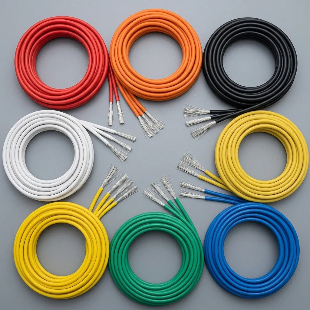 Câble Silicone 5M 12-28 AWG | Fil Haute Température 200°C